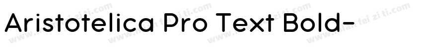 Aristotelica Pro Text Bold字体转换